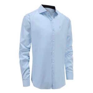 719 Overhemd heren lichtblauw loose fit Ollies Fashion