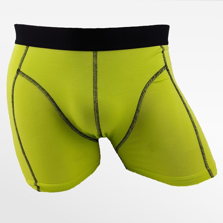 Herren Boxershorts grün aus Bambus-Tencel, Ollies Fashion mit flachen Nähten.