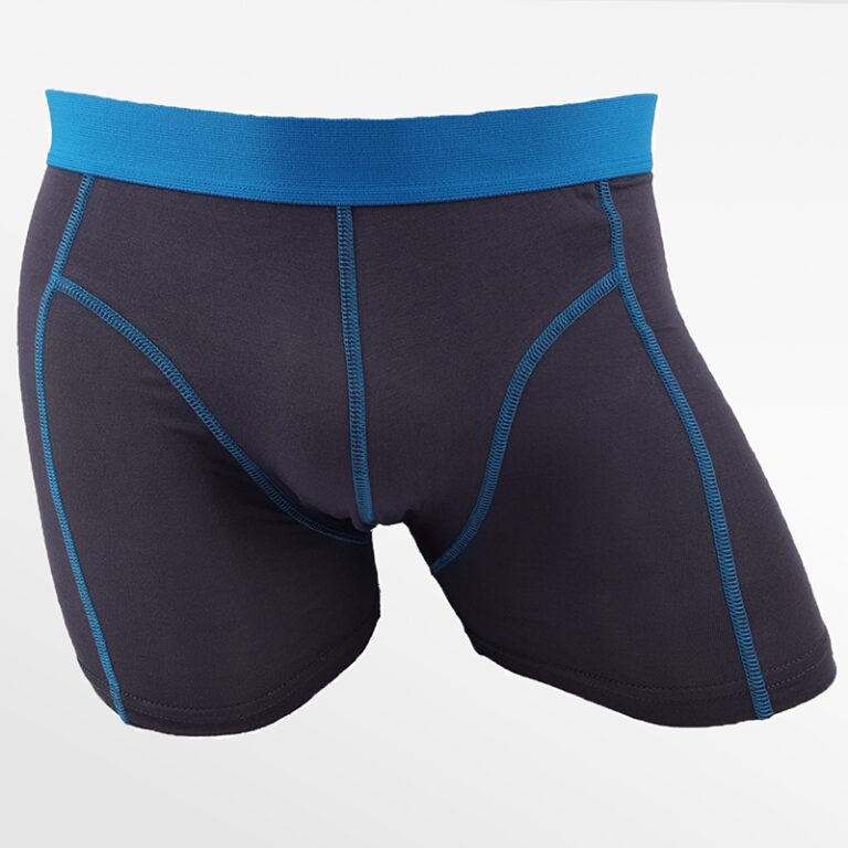Antrazit Herren-Boxershorts aus Bambus-Tencel mit flachen Nähten, Ollies Fashion