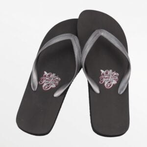 Herren Flip-Flops in Schwarz mit 1,5 cm dicker EVA-Sohle, Ollies Fashion.