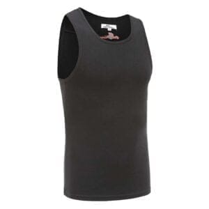 Schwarzes Herrensinglet, 220 Gramm Baumwolle, Ollies Fashion
