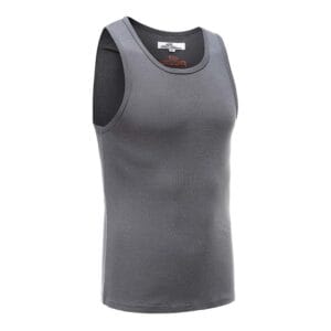 Débardeur anthracite pour homme de Ollies Fashion, 100% coton, 220 grammes