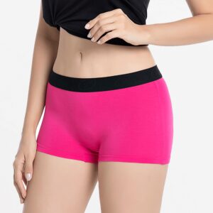 Damen-Boxershorts rosa aus Tencel-Bambus, Ollies Fashion