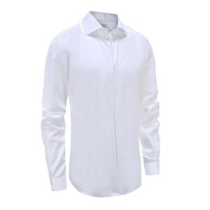 Gala-Smoking-Hemd für Herren, weiß, Popeline Baumwolle, Cut-Away-Kragen, Ollies Fashion