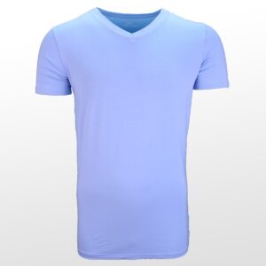 Blaues Herren T-Shirt aus Bambus, kurze Ärmel, Ollies Fashion