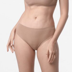 Nahtlose Damenslip in luxuriösem Bronze-Braun, Ollies Fashion