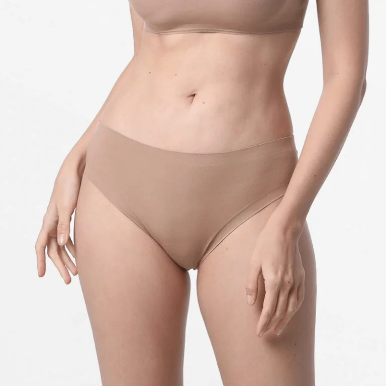 Ladies panties, brown, Micro Modal skin tone underwear