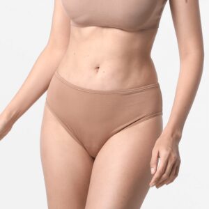 Damen Bikini-Slip in Bronze-Braun, aus Micro Modal, Ollies Fashion.