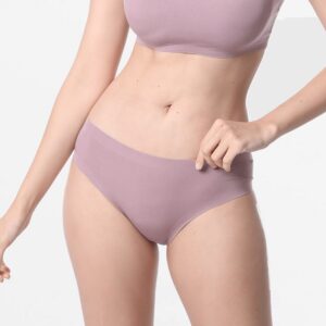 Nahtloser Mini-Slip für Damen in Aubergine aus Tencel Micro Modal, Ollies Fashion