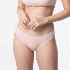 Nahtloser Damen-Brazilian-String in Beige, Tencel Micro Modal von Ollies Fashion