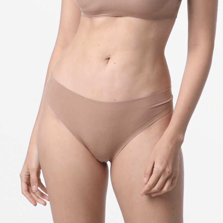 Damenstring in bronze-braun, nahtlos und bequem von Ollies Fashion