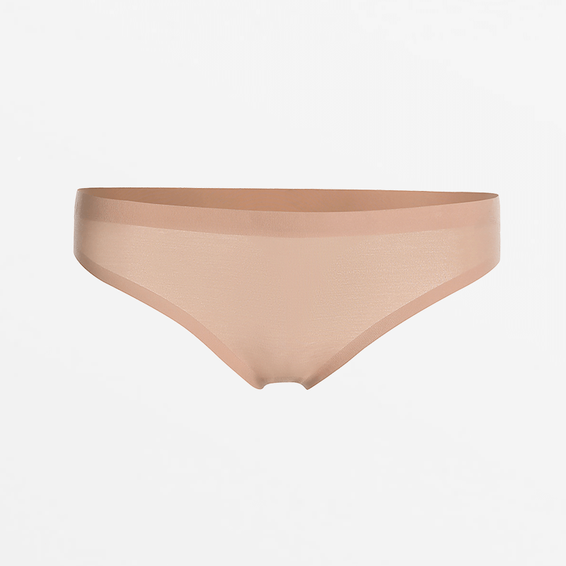Brazilian seamless women's underwear, beige, Micro Modal eco-fabric