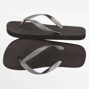 Schwarze Unisex Flip-Flop-Slipper aus EVA, 1,5 cm dick, Ollies Fashion