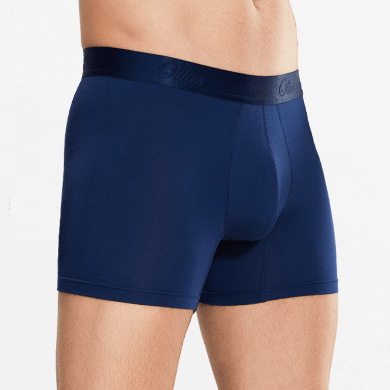 Tencel™ MicroModal boxershort voor heren in blauw van Ollies Fashion.